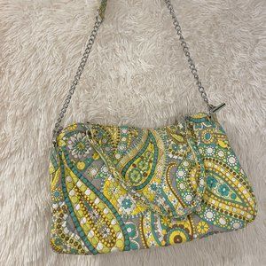 Vera Bradley Removable Chain Shoulder Bag in Retired Lemon Parfait- NWOT